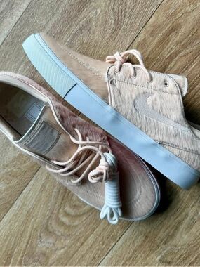 Nike SB Zoom Janoski OG+ SE Pearl White Pony Hair Sneakers Men’s 10|Womens 11.5